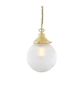 Fitzroy Globe Pendant Light Satin Brass-1