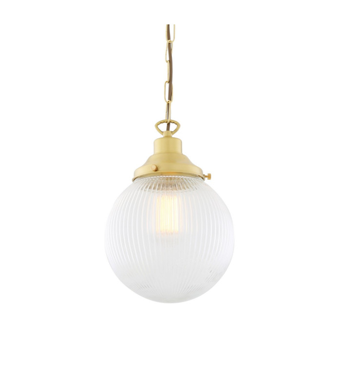 Fitzroy Globe Pendant Light Satin Brass-2