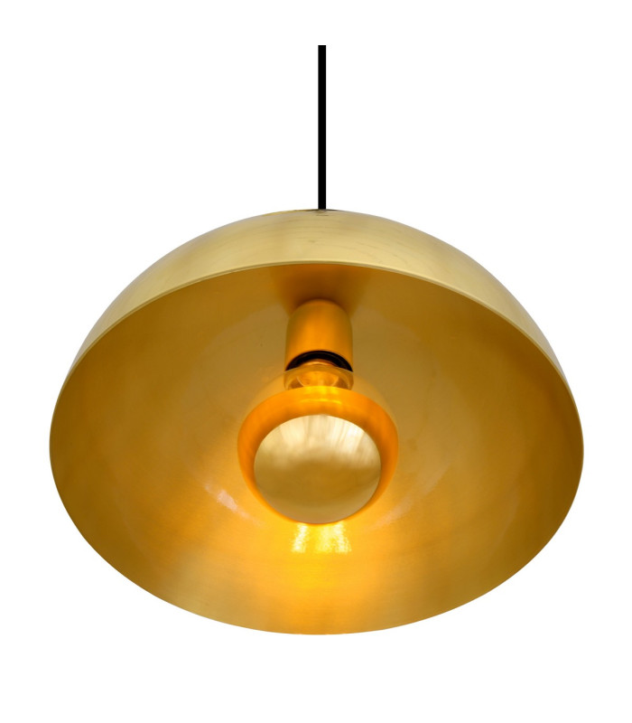 Maua 30cm Dome Pendant Polished Brass-2