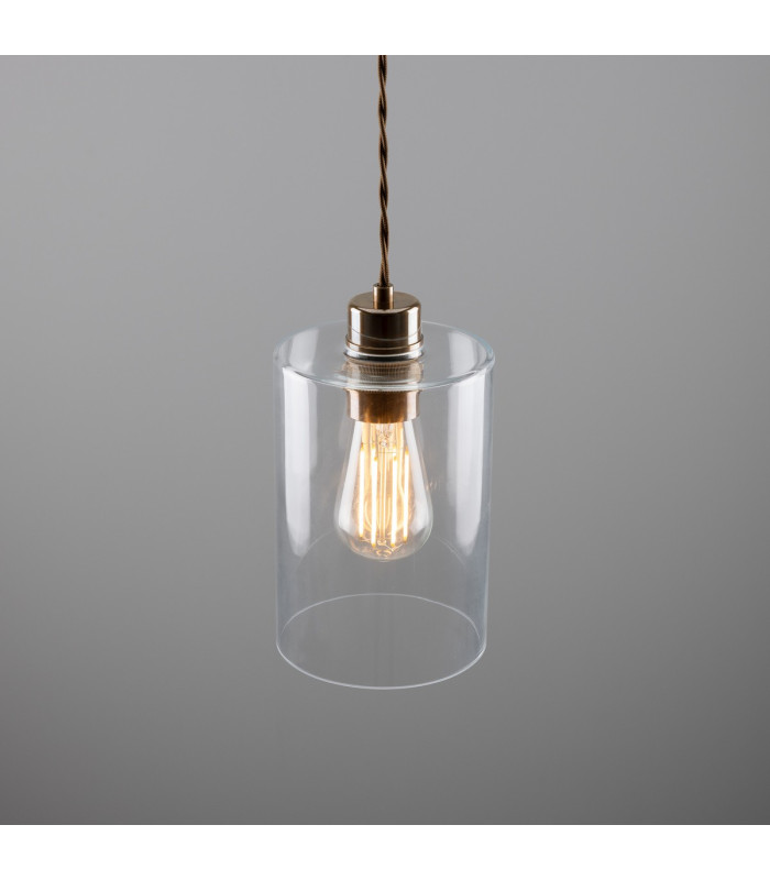 Dalat Cylindrical Pendant Antique Brass-4