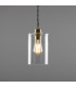 Dalat Cylindrical Pendant Polished Brass-3