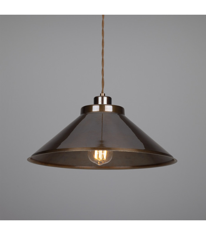Rio Dome Pendant Light Antique Brass-2
