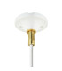 Caltra Pendant Light White & Polished Brass-3