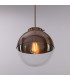 Florence Globe Pendant Light Antique Brass Clear Glass-3