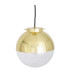 Florence Globe Pendant Light Polished Brass Clear Glass-3