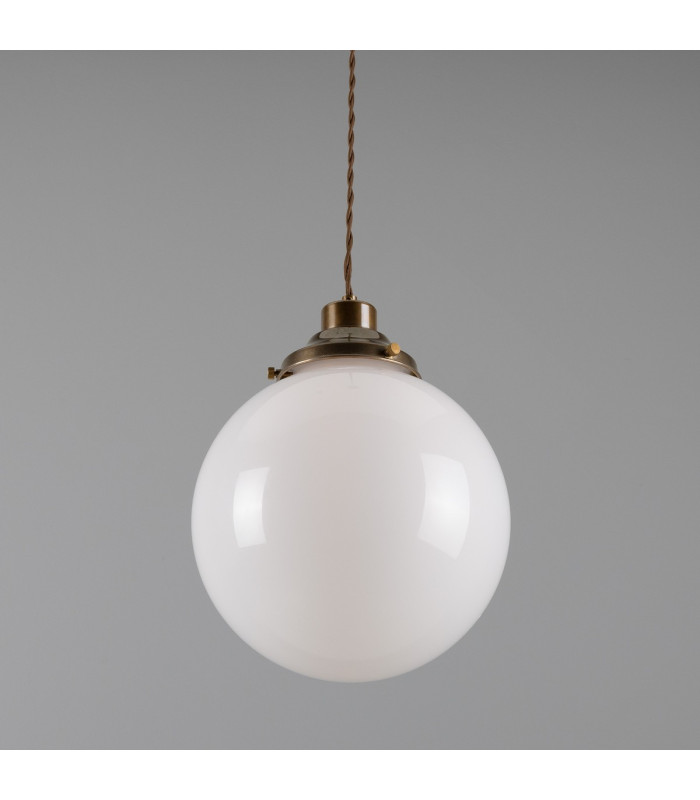 Gentry 25cm Globe Pendant Antique Brass-2