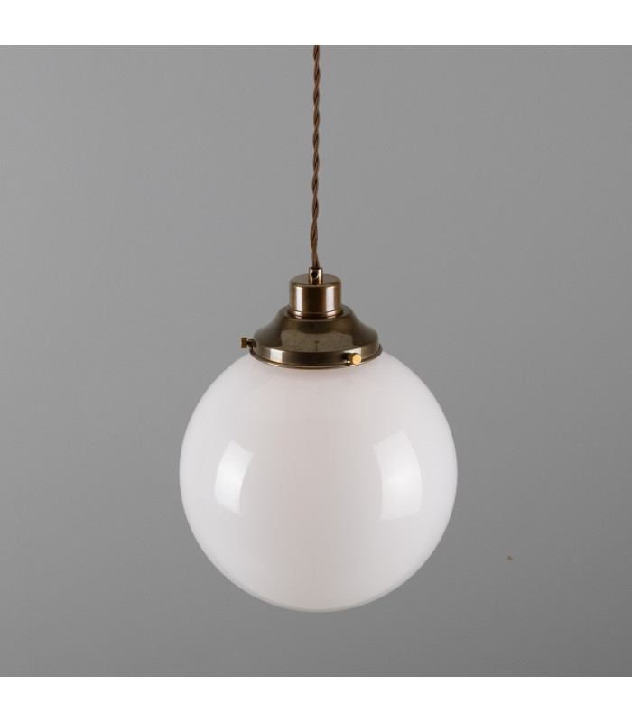 Gentry 25cm Globe Pendant Antique Brass-3