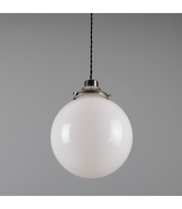 Gentry 25cm Globe Pendant Antique Silver-2