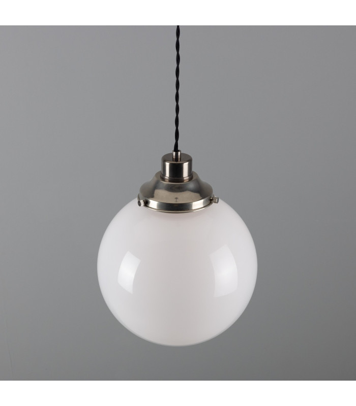 Gentry 25cm Globe Pendant Antique Silver-3
