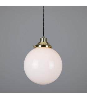 Gentry 25cm Globe Pendant Polished Brass-1