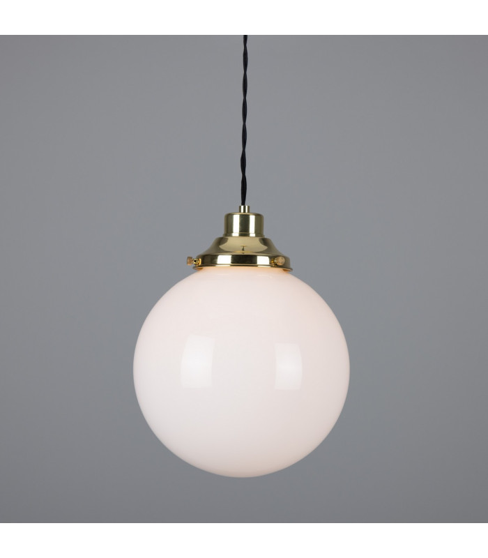 Gentry 25cm Globe Pendant Polished Brass-1