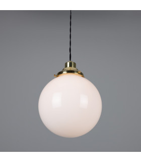 Gentry 25cm Globe Pendant Polished Brass-2