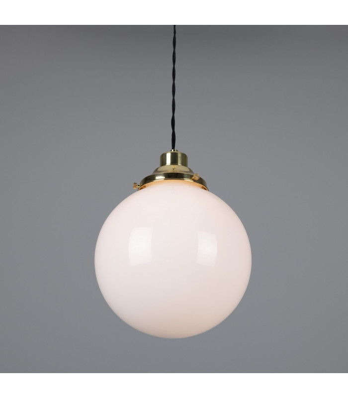 Gentry 25cm Globe Pendant Polished Brass-2