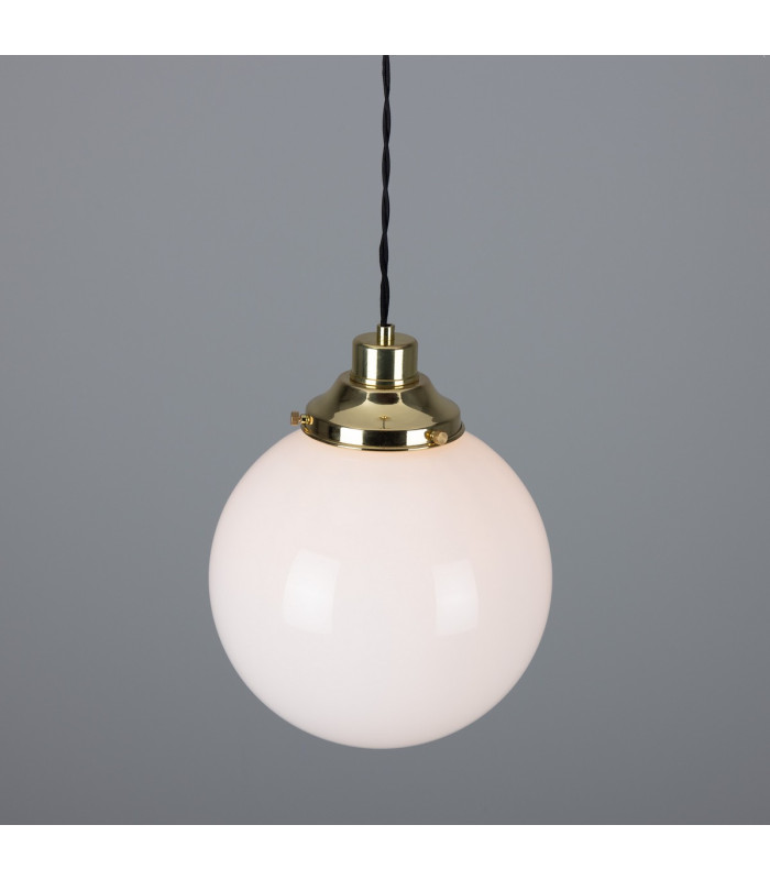 Gentry 25cm Globe Pendant Polished Brass-3