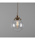 Virginia 20cm Globe Pendant Antique Brass-1