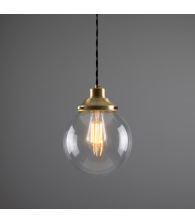 Virginia 20cm Globe Pendant Satin Brass-1