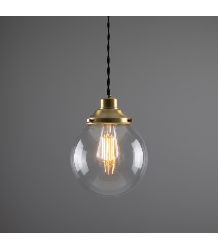 Virginia 20cm Globe Pendant Satin Brass-1