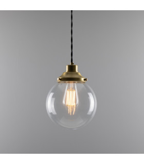Virginia 20cm Globe Pendant Satin Brass-2