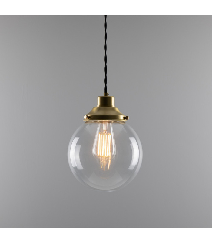 Virginia 20cm Globe Pendant Satin Brass-2