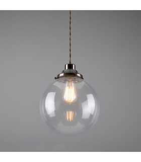 Virginia 25cm Globe Pendant Antique Brass-2