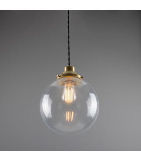 Virginia 25cm Globe Pendant Satin Brass-2