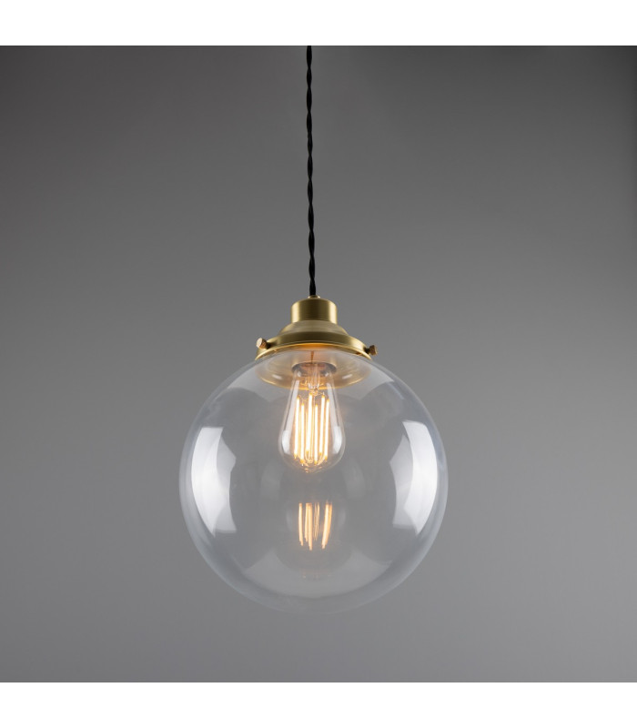 Virginia 25cm Globe Pendant Satin Brass-2