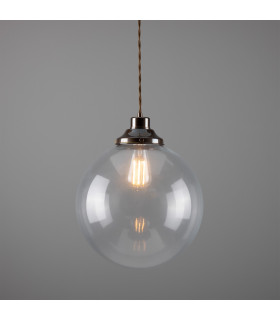 Virginia 30cm Globe Pendant Antique Brass-2