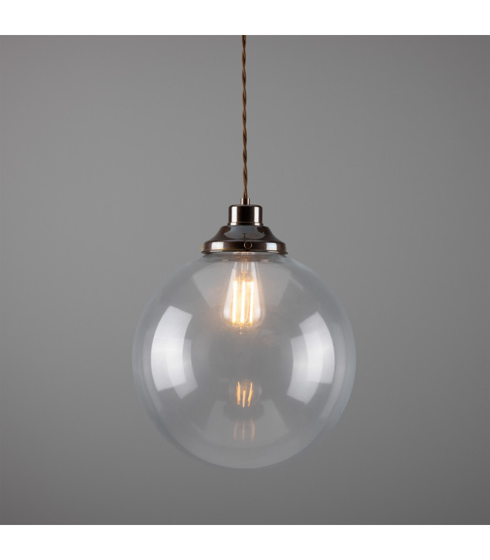 Virginia 30cm Globe Pendant Antique Brass-2