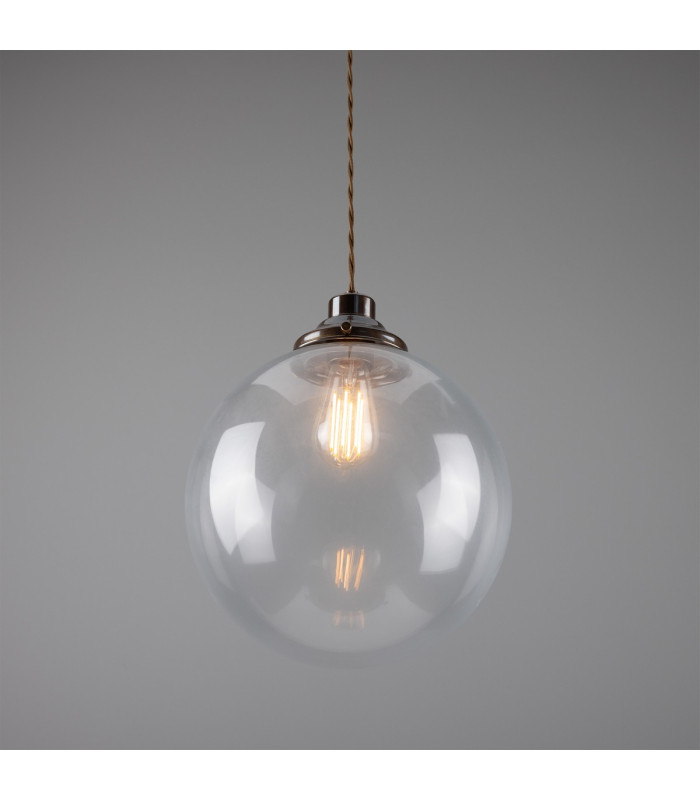 Virginia 30cm Globe Pendant Antique Brass-3