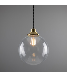 Virginia 30cm Globe Pendant Satin Brass-1
