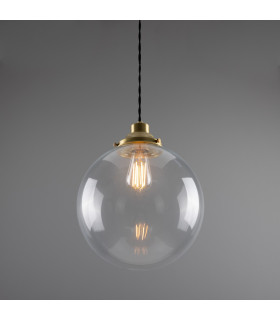 Virginia 30cm Globe Pendant Satin Brass-2