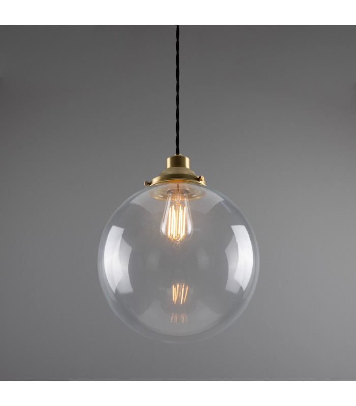 Virginia 30cm Globe Pendant Satin Brass-2