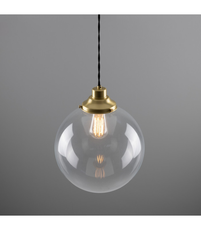 Virginia 30cm Globe Pendant Satin Brass-4