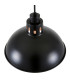 Bessemer Dome Pendant Light Matt Black & Satin Copper-4