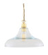 Clifton Dome Pendant Polished Brass-1