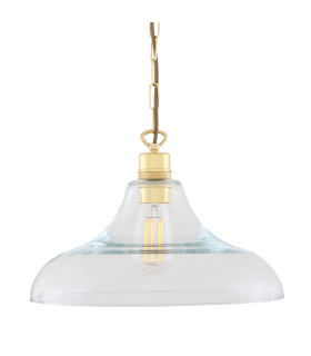 Clifton Dome Pendant Polished Brass-1