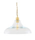 Clifton Dome Pendant Satin Brass-1