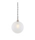 Madlin Globe Pendant Antique Silver Frosted Glass