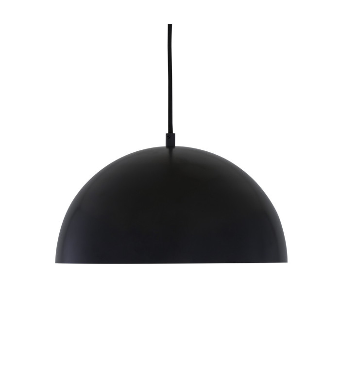 Avon 30cm Dome Pendant Matt Black Satin Brass Inner-2