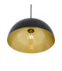 Avon 30cm Dome Pendant Matt Black Satin Brass Inner-3