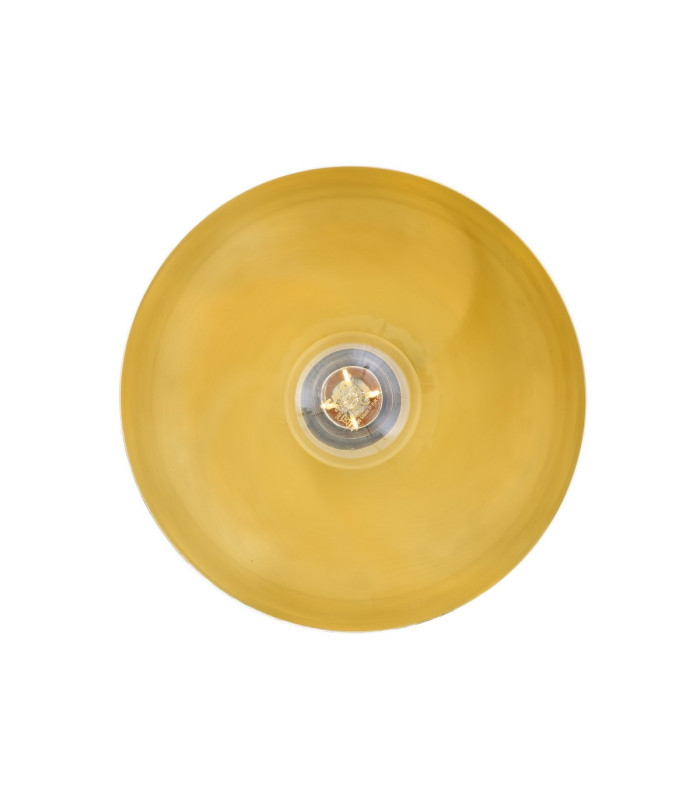 Avon 20cm Dome Pendant White Brass Inner-4