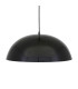 Prague Dome Pendant Matt Black & White Inner-1