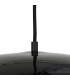 Prague Dome Pendant Matt Black & White Inner-3
