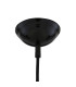 Prague Dome Pendant Matt Black & White Inner-4