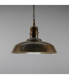 Matlock Dome Pendant Antique Brass-1