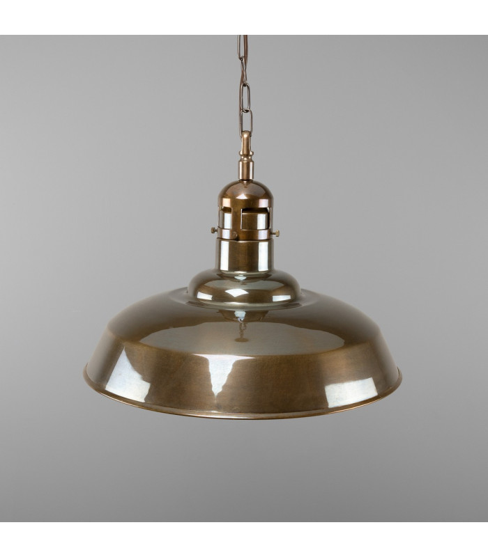 Matlock Dome Pendant Antique Brass-2