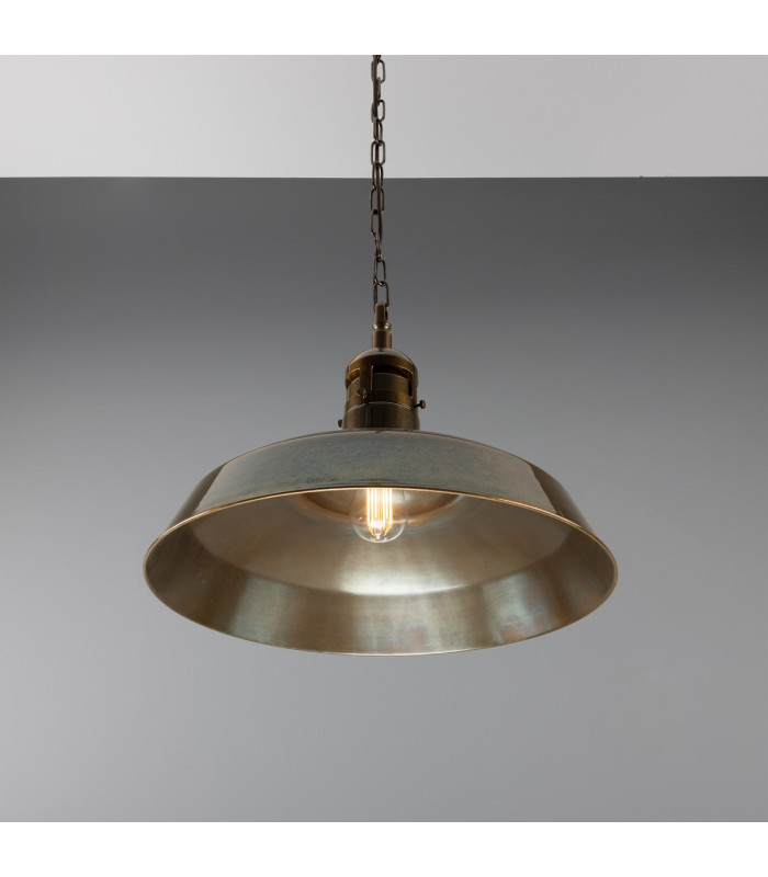 Matlock Dome Pendant Antique Brass-3