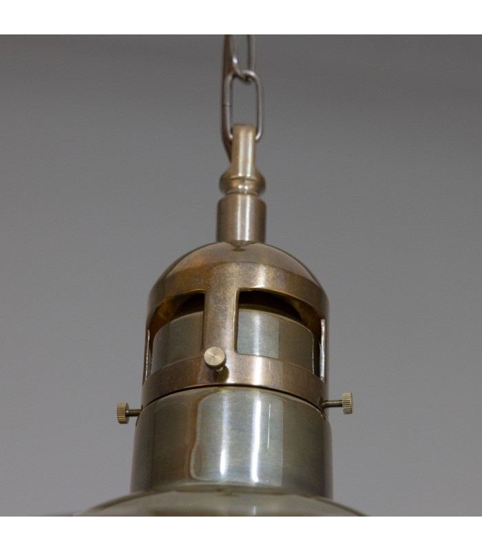 Matlock Dome Pendant Antique Brass-5