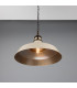 Matlock Dome Pendant Antique Brass Vanilla Cream-3