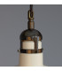 Matlock Dome Pendant Antique Brass Vanilla Cream-5